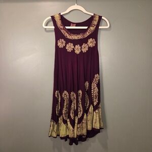 Advance Apparels Women's Boho Dress Floral Embroidered, Free Size 34" Bust